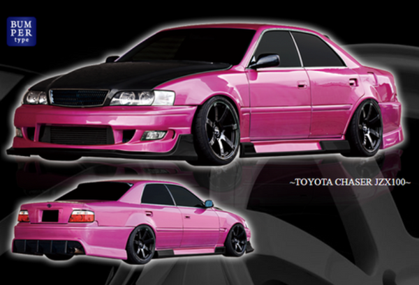 ADDICTION TOYOTA JZX100 CHASER ボディキット TOYOTA CHASER JZX100 KAZAMA AUTO 1/10 BODY SET [ADDICTION RC