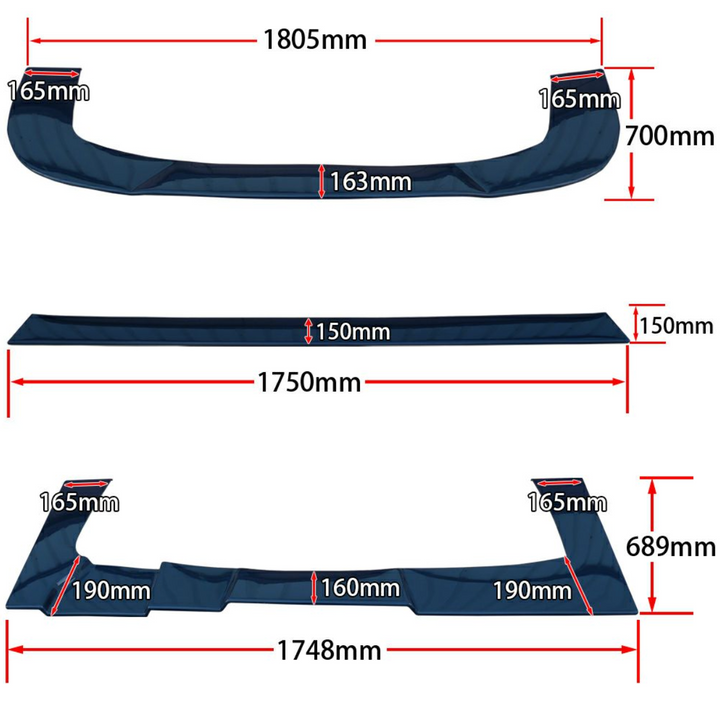 IN STOCK! Origin Lab | Under Panel Racing Line Set for Nissan 180sx (89-94 240sx S13 Hatch)