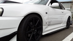 URAS Type R Front Wide Fenders for Nissan R34 (99-02 R34)