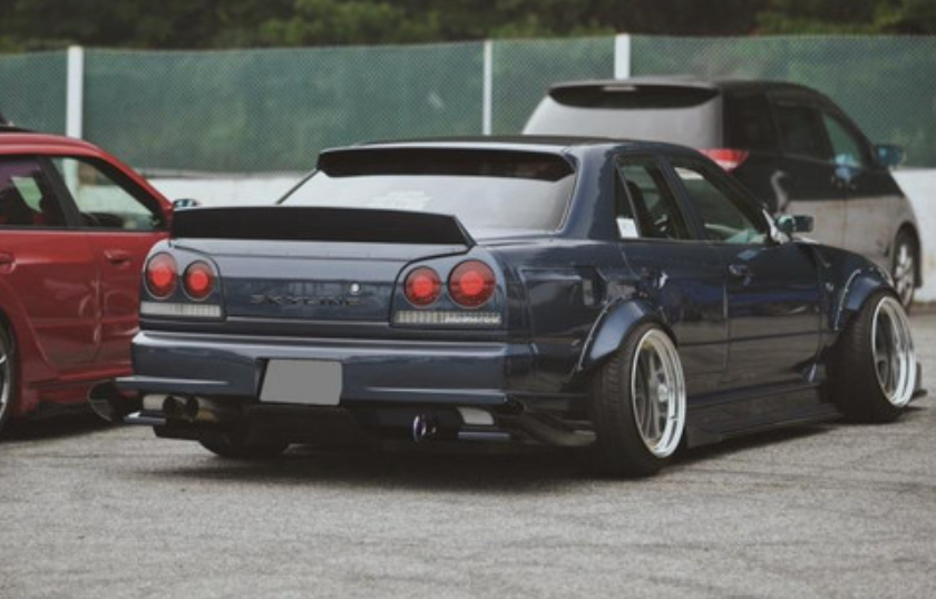 URAS | Vertical Stabilizer Trunk Wing for Nissan R34 Skyline (4-Door)