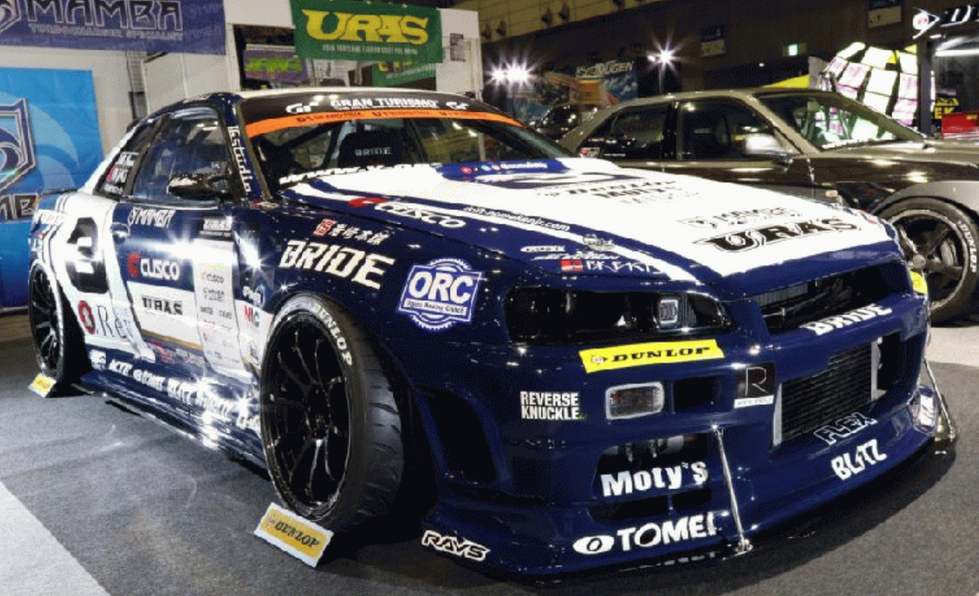 URAS | Super Wide Aero System Side Skirts for Nissan Skyline R34 2Dr
