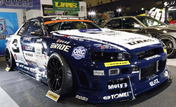 URAS | Super Wide Aero System Side Skirts for Nissan Skyline R34 2Dr