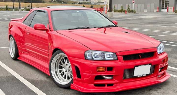URAS | Super Wide Aero System Hood Lip for Nissan Skyline R34 2Dr