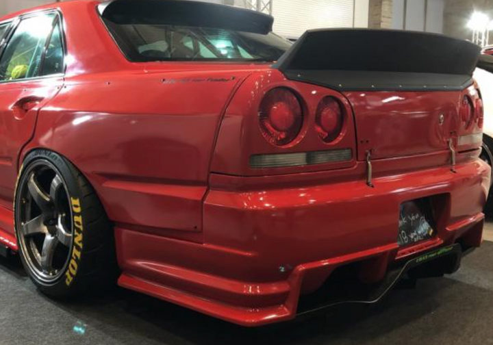 URAS | Type-RZ 75mm Rear Fenders for Nissan R34 Skyline 4Dr