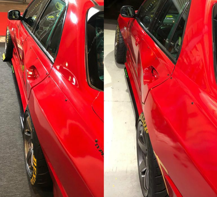 URAS | Type-RZ 75mm Rear Fenders for Nissan R34 Skyline 4Dr