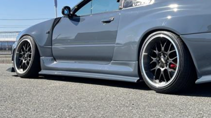 URAS | Super Wide Aero System Side Skirts for Nissan Skyline R34 2Dr