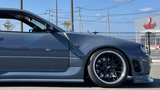 URAS | Super Wide Aero System 75mm Front Fenders for Nissan Skyline R34 2Dr