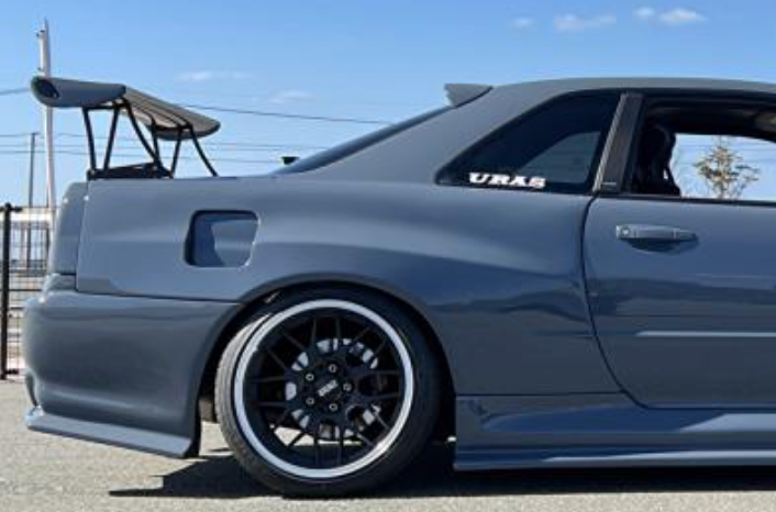 URAS | Super Wide Aero System 85mm Rear Fenders for Nissan Skyline R34 2Dr