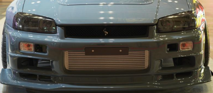 URAS | Super Wide Aero System Front Bumper for Nissan R34 Skyline 4Dr