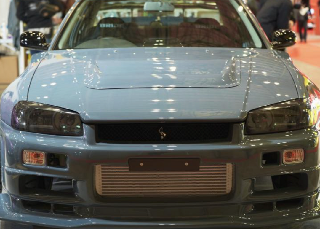 URAS | Super Wide Aero System Hood Lip for Nissan R34 Skyline 4Dr