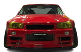 URAS | Type-RZ Body Kit for Nissan R34 Skyline 4Dr