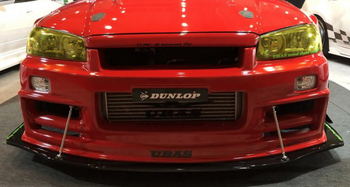 URAS | Type-RZ Front Bumper for Nissan R34 Skyline 2Dr/4Dr