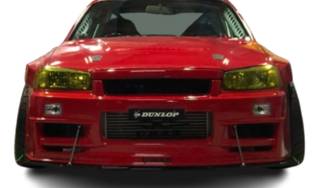 URAS | Type-RZ Front Bumper for Nissan R34 Skyline 2Dr/4Dr