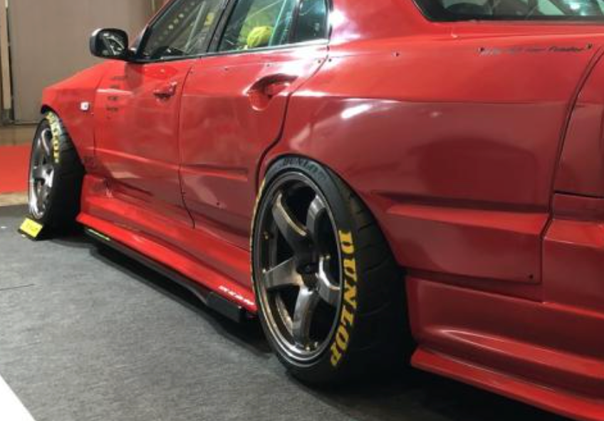 URAS | Type-RZ Side Skirts for Nissan R34 Skyline 4Dr