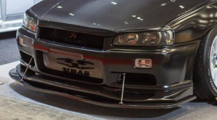 URAS | Type-RR Front Bumper for Nissan R34 Skyline 2 Door / 4 Door