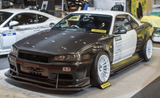 URAS | Type-RR 50mm Front Fenders for Nissan R34 Skyline 2 Door / 4 Door