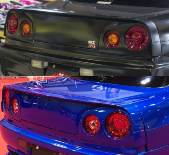 URAS | 3 Piece Split Wing for Nissan R34 Skyline 2 Door