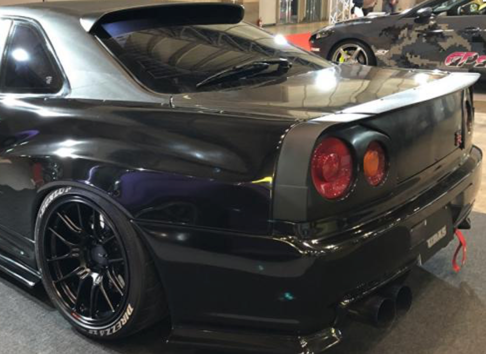 URAS | 3 Piece Split Wing for Nissan R34 Skyline 2 Door