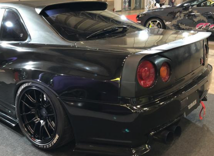 URAS | 3 Piece Split Wing for Nissan R34 Skyline 2 Door