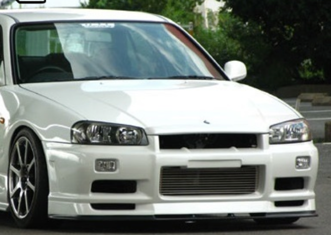 uras type r フロントバンパー r34 URAS | Type-R Front Bumper for Nissan R34 Skyline 2 Door / 4 Door