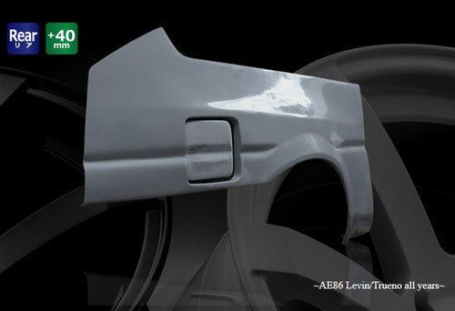 Origin Lab | Rear Overfenders +40mm for 3-Door Toyota AE86 Levin / Trueno