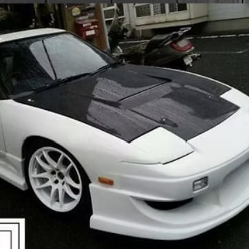 Works9 | FRP Hood for Nissan 180SX (240SX S13 Hatch)