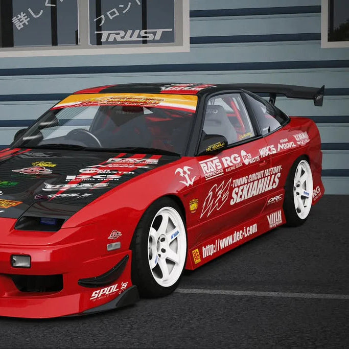 URAS | Type-4 Side Skirts for Nissan 180SX (240SX S13)