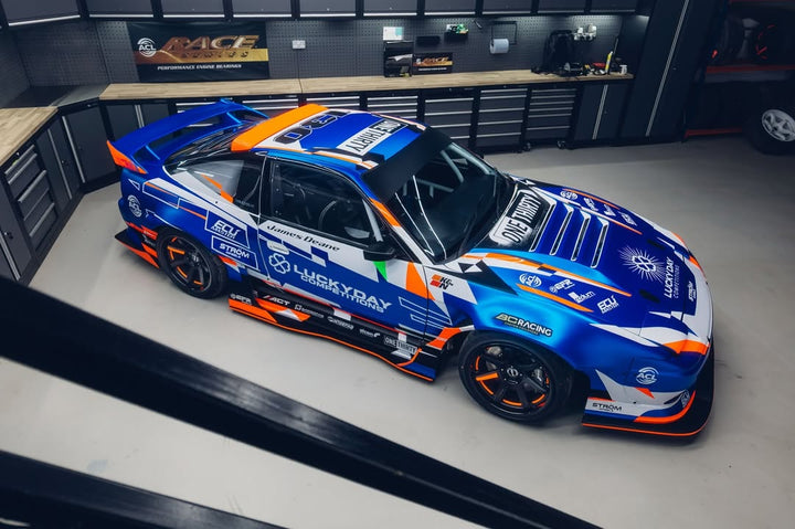 True Man Racing | Kick Blue Rear Wing for Nissan 180sx (240sx s13 Hatch)