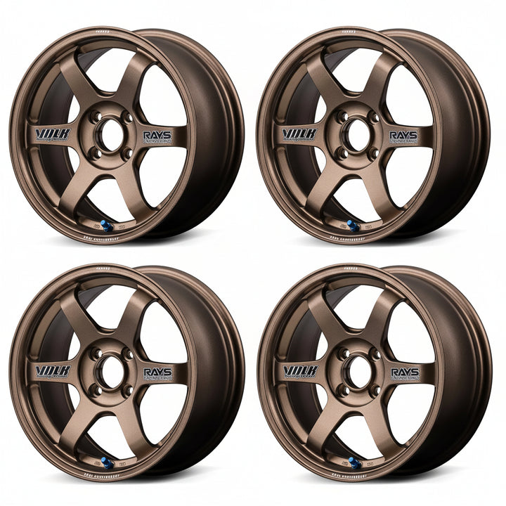 Rays | Volk TE37 SONIC 30TH STICKER Ver. Bronze | 4X100| 16x5.5 +46 (Set)
