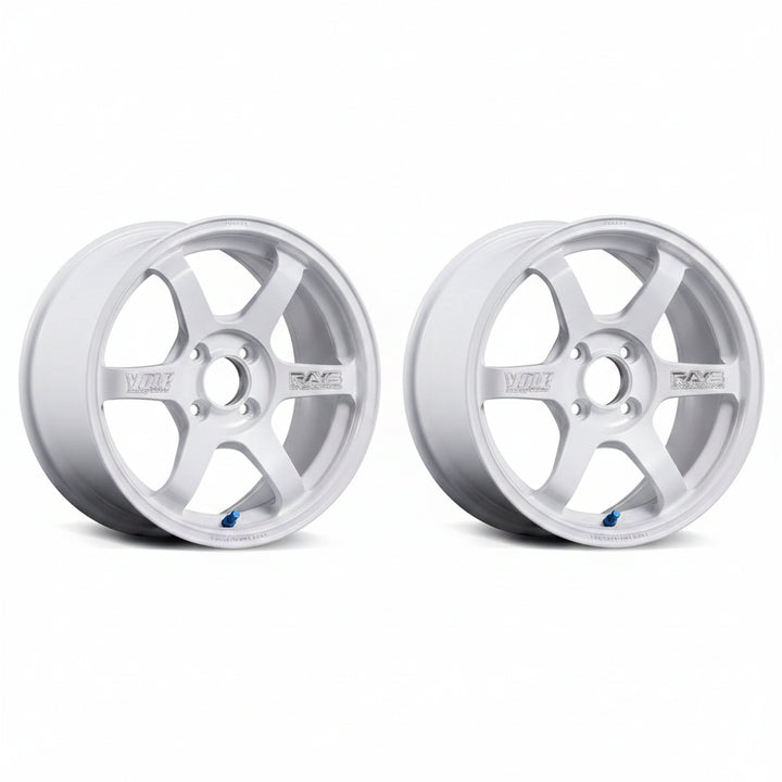 Rays | Volk TE37 SONIC 30TH MACHINING Ver. White | 4X100| 16x7.5 +34 (Pair)