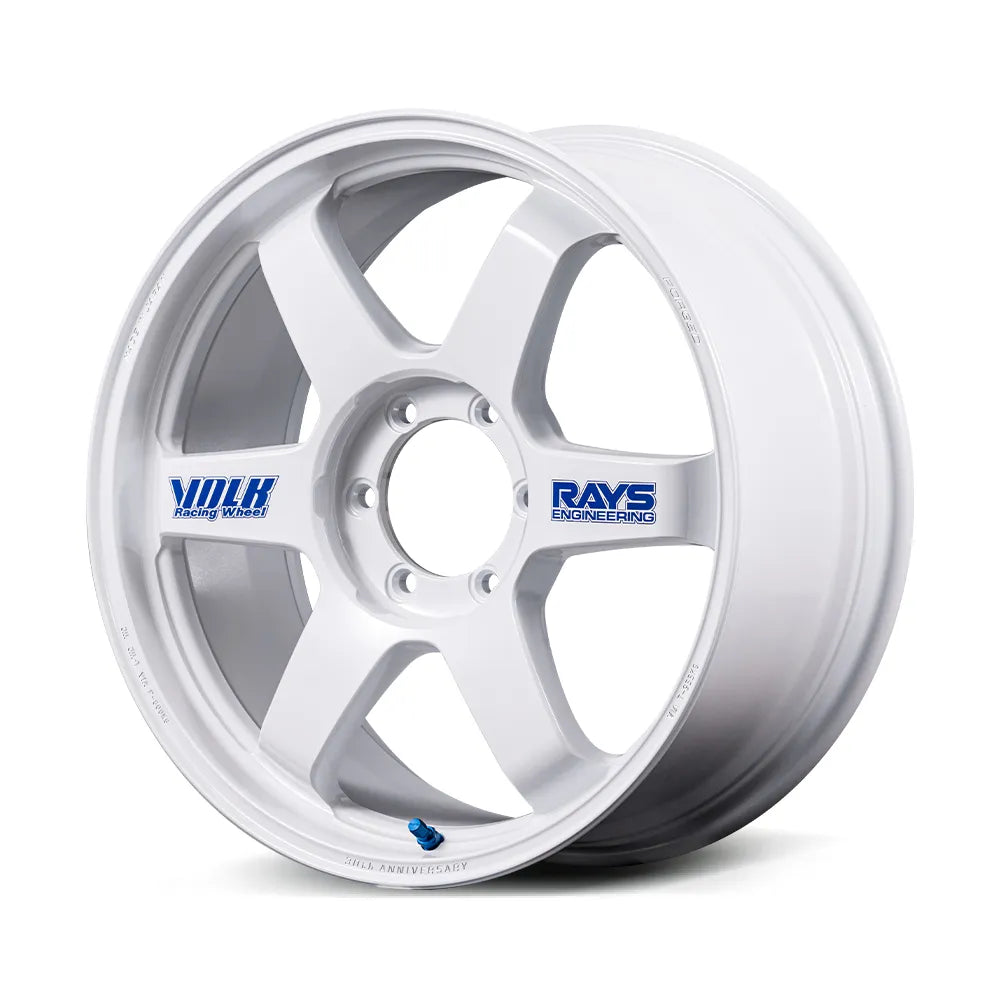 Rays | Volk TE37 ultra LARGE P.C.D. 30TH STICKER Ver. White | 22x9 +20 | 6X139.7 (Pair)