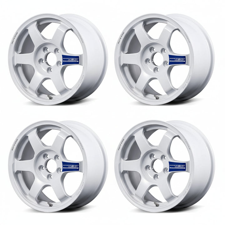 Rays | Volk TE37 GRAVEL Ⅲ Dash White | 5X114.3| 15x7.0 +35 (Set)