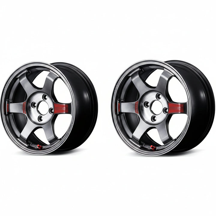 Rays | Volk TE37 SAGA SL Pressed Graphite | 4X100| 17x8.5 +39 (Pair)