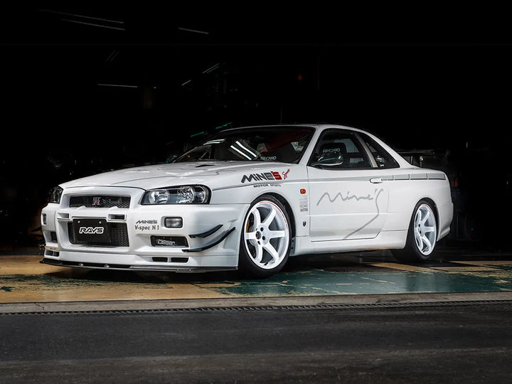 Rays | Volk TE37 SAGA S-plus Time Attack Edition Dash White/Redot | 5X114.3| 17x7.5 +49 (Set)
