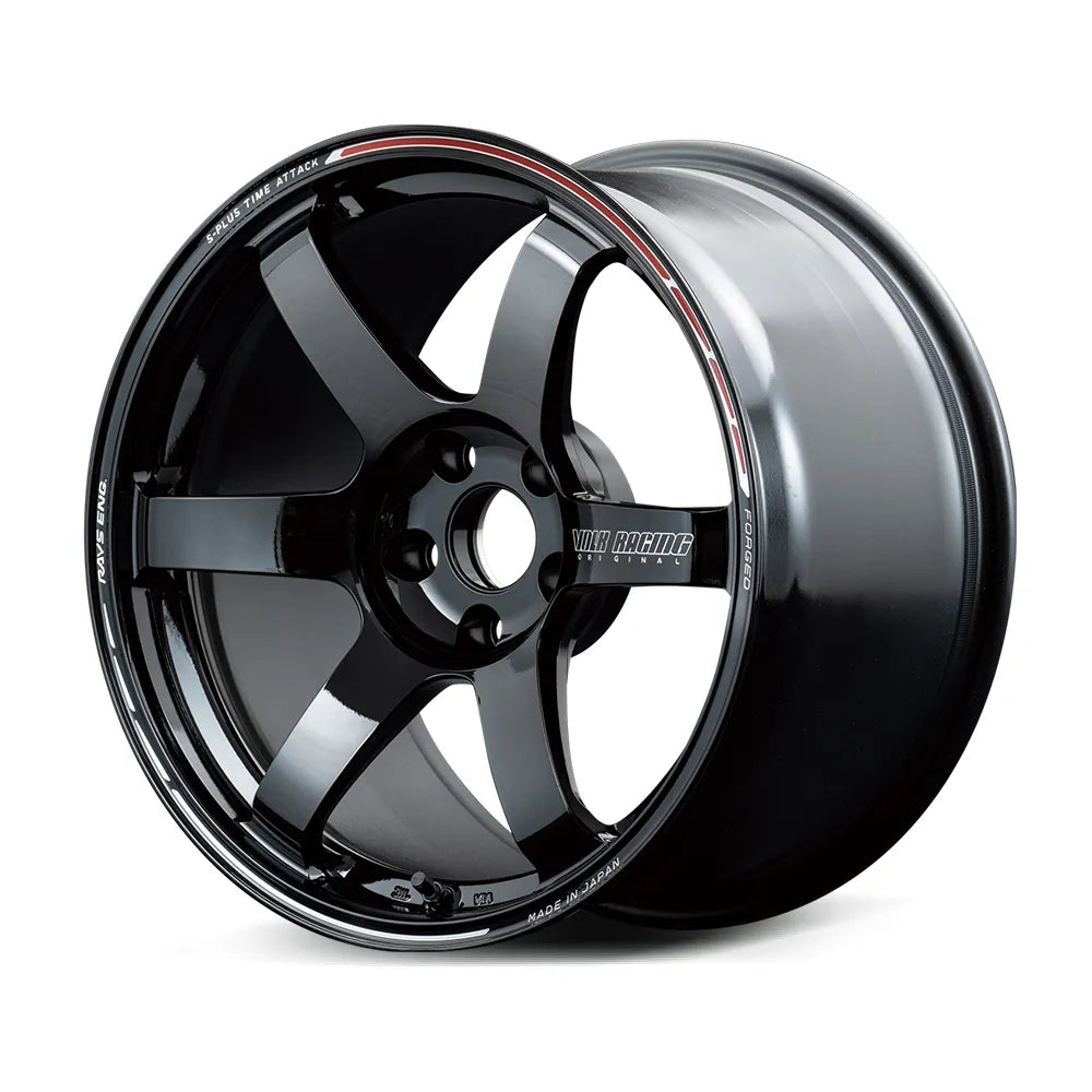 Rays | Volk TE37 SAGA S-plus TIME ATTACK EDITION Black/REDOT | 17x7.0 +46 | 4X100