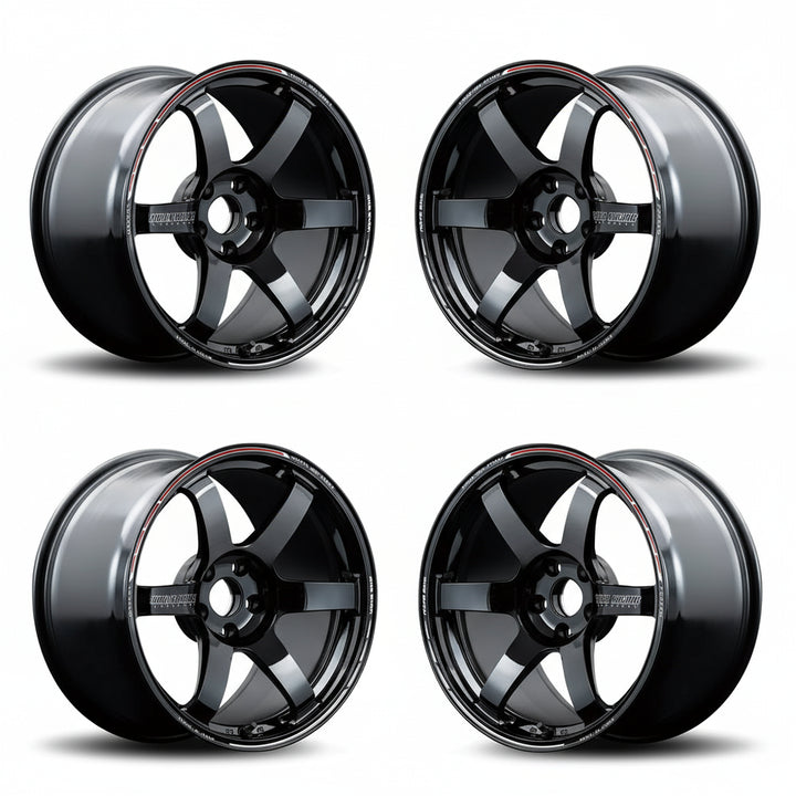 Rays | Volk TE37 SAGA S-plus Time Attack Edition Black/Redot | 5X114.3| 18x9.0 +46 (Set)