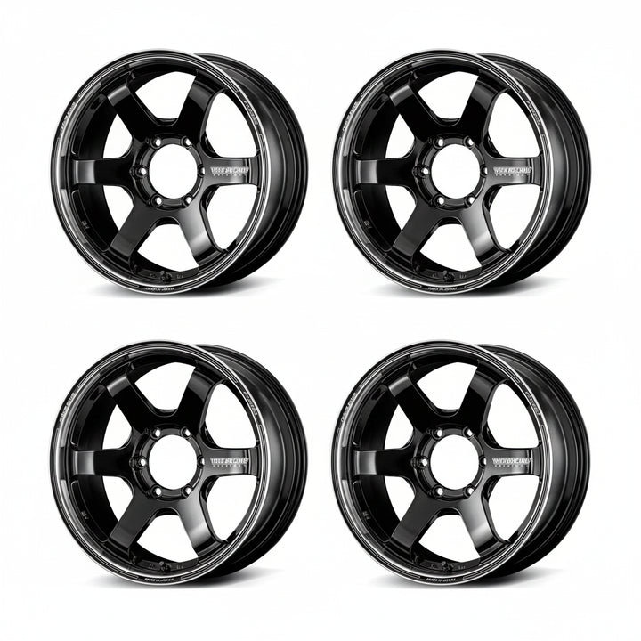 Rays | Volk TE37SB Tourer Black Rim DC | 6X139.7| 18x8.5 +22 (Set)