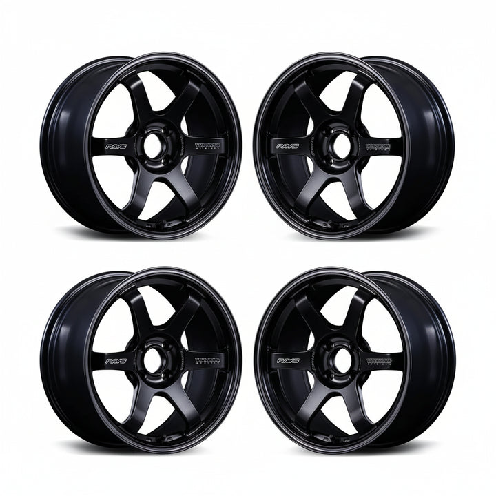 Rays | Volk TE37 Sonic Black Shadow Ltd. Matte Translucent Black | 4X100| 16x7.0 +48 (Set)