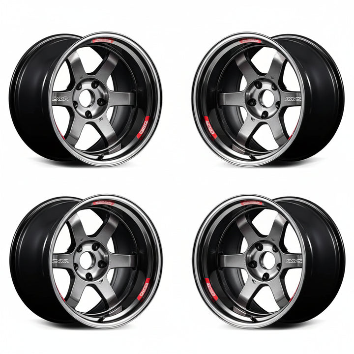 Rays | Volk TE37V Pro Pressed Graphite | 5X114.3| 18x10.5 +15 (Set)