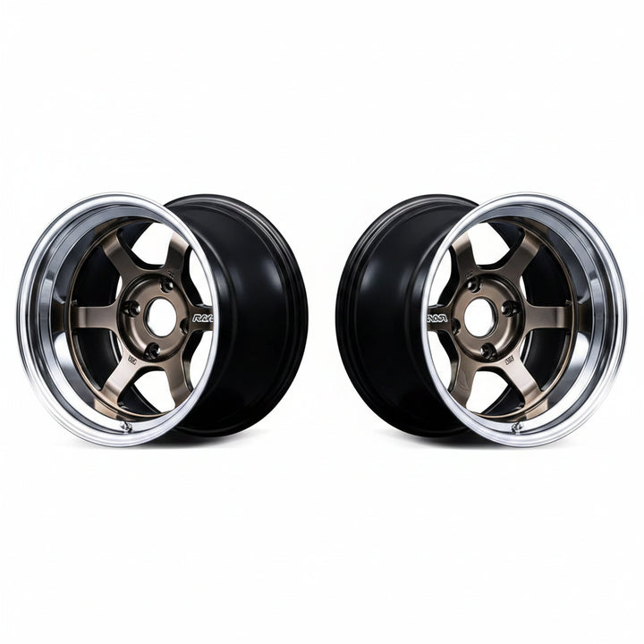Rays | Volk TE37V spec-SR Shining Bronze Metal/Rim FDMC | 5X114.3| 18x10.5 +0 (Pair)