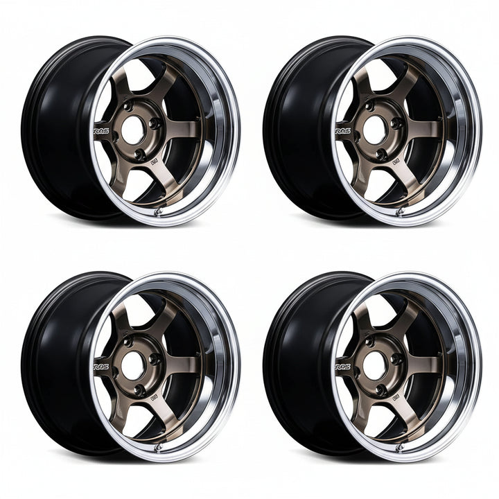 Rays | Volk TE37V Spec-SR Shining Bronze Metal/Rim FDMC | 5X114.3| 17x9.0 +20 (Set)