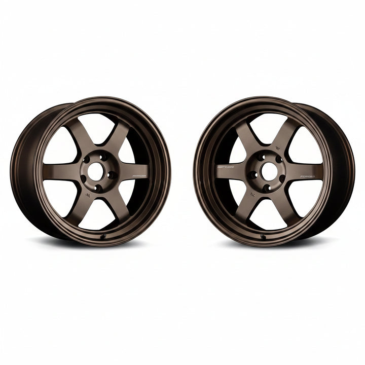 Rays | Volk TE37V MARK-II Bronze | 5X120| 18x10.5 +22 (Pair)