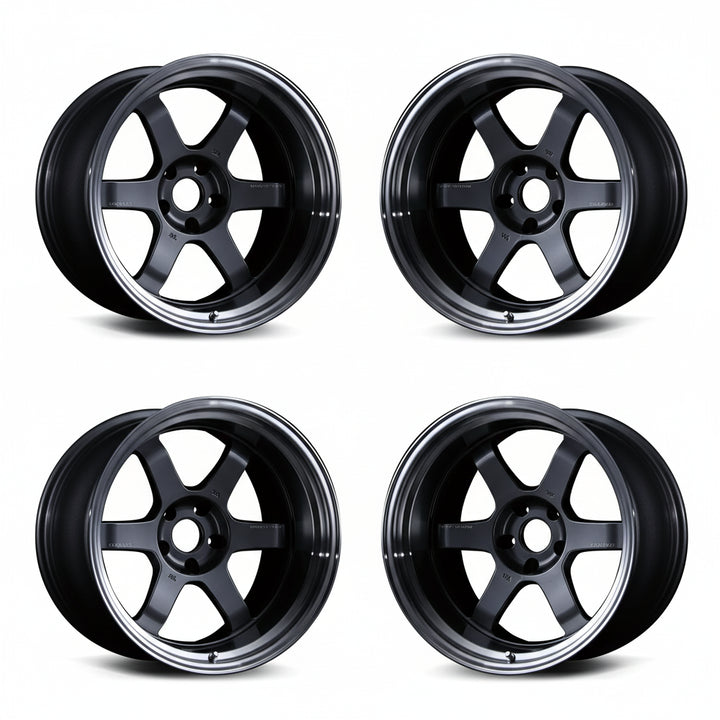 Rays | Volk TE37V Mark II Gunmetal Rim DC | 5X114.3| 18x10.5 +25 (Set)