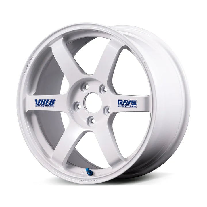 Rays | Volk TE37 SAGA S-plus 30TH STICKER Ver. White | 5X114.3| 20x10 +30 (Pair)