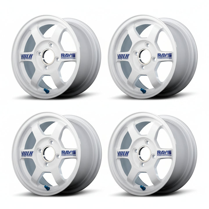 Rays | Volk TE37 White | 4X100| 13x6.0 +38 (Set)