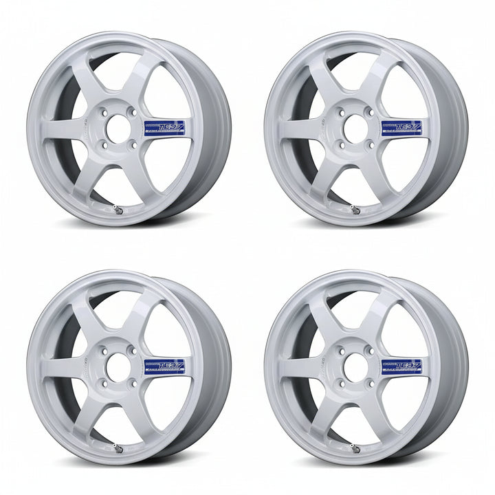 Rays | Volk TE37 Gravel II Dash White | 4X100| 15x6.0 +40 (Set)