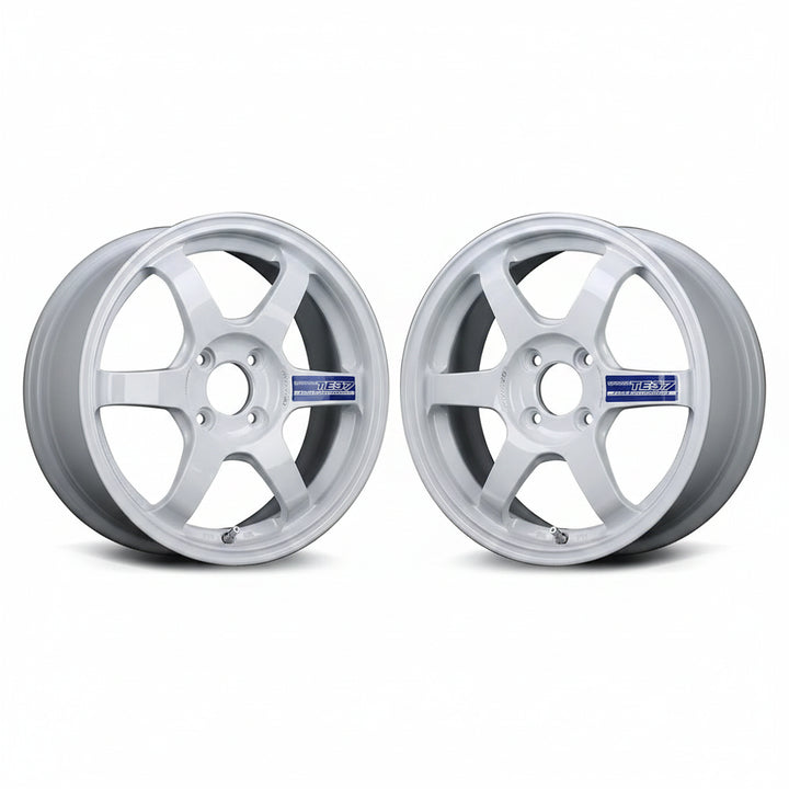 Rays | Volk TE37 GRAVEL II Dash White | 4X100| 15x6.0 +40 (Pair)