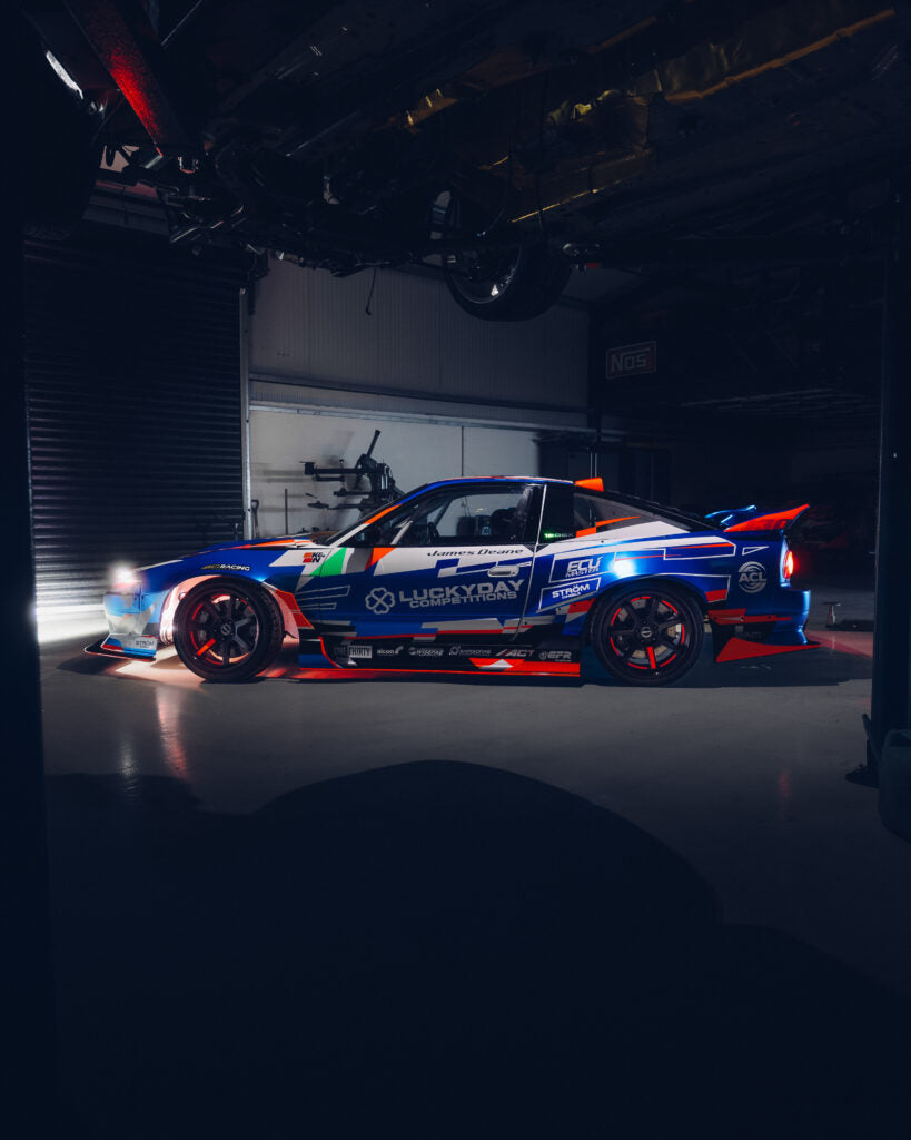 True Man Racing | Kick Blue Rear Wing for Nissan 180sx (240sx s13 Hatch)