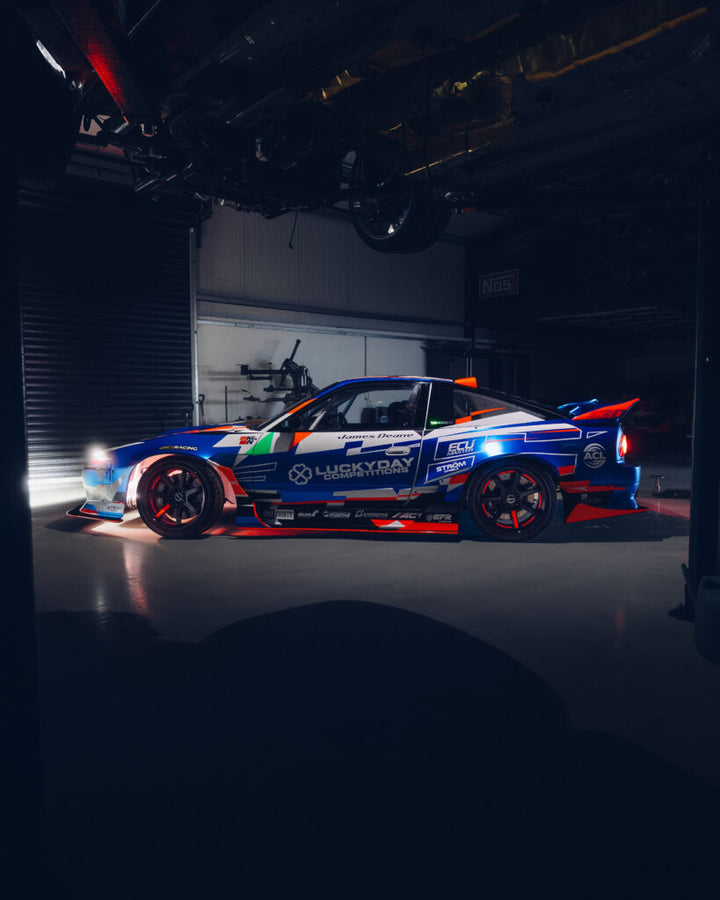 True Man Racing | Kick Blue Rear Wing for Nissan 180sx (240sx s13 Hatch)