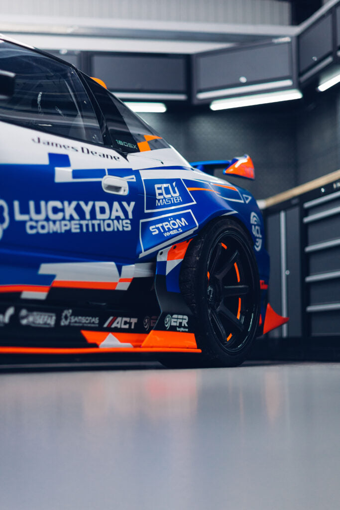 True Man Racing | Kick Blue Rear Wing for Nissan 180sx (240sx s13 Hatch)